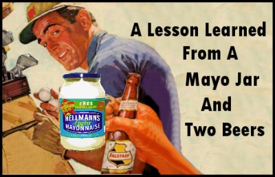 RÃ©sultat de recherche d'images pour "mayonnaise and two beers"