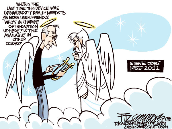 Steve Jobs, Steve Jobs In Heaven, Steve Jobs Cartoon