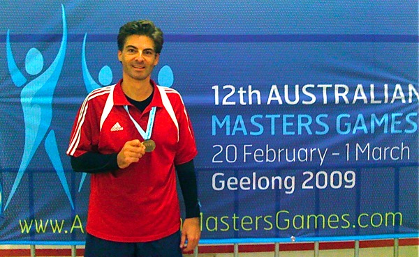 Dr Marc Dussault Australian Masters Games Silver Medallist Squash